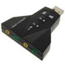 Virtual 7.1 Channel USB 2.0 Audio Adapter Sound Card with LED indicators
