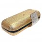 Evening Bag/Cluth with Rhinestone Inlaid & Detachable Shoulder Chain PU Leather  Metal