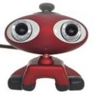 Red Cartoon Style High speed USB 2.0 2*CMOS Double 1.3MP Lens 3D Webcam