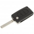 Replacement Folding Transponder Smart Key Casing for Citroen Black
