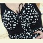 Skirt Swimwear Swimsuit White Dot with Steel Brackets for Women