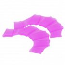 Purple Silicone Swimming Gear Training Webs Gloves