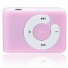 Pink 2Gb USB Mini Clip MP3 Player with 3.5mm stereo earphones