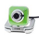 Green 1.3MP PC USB 2.0 Webcam with Built-in Microphone