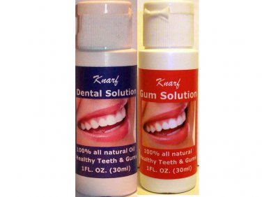 Knarf Dental Solution & Knarf Gum Solution (2 Bottles)....... (2 Products Combination Therapy)
