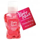 BODY HEAT WARMIN MASSAGE OIL STRAWBERRY  1.25 OZ.