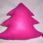 Radiant pink cheer tree pillow