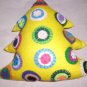 yelllow sun cheer tree pillow