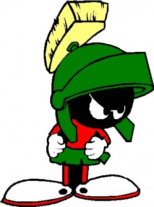 MARVIN THE MARTIAN FULL COLOR VINYL DECAL STICKER