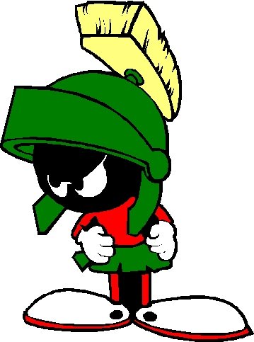 MARVIN THE MARTIAN FULL COLOR VINYL DECAL STICKER