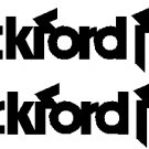 ROCKFORD FOSGATE VINYL STICKER DECAL YOU GET 2 STICKERS 7.85" WIDE!