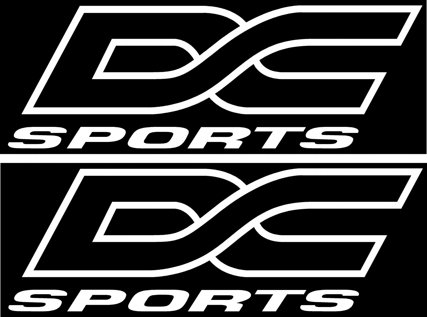 DC SPORTS RACING JDM VINYL DECAL STICKER GET 2... 5" X 1.81" !!