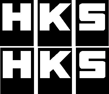 hks vinyl decal sticker set of 2 @ 7.85" wide!
