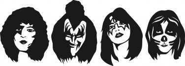 kiss band vinyl decal sticker 8.5