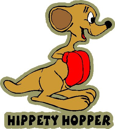 looney tune hippety hopper full color vinyl decal sticker