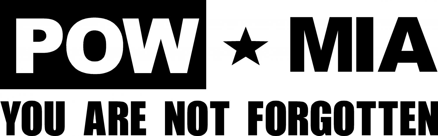 pow mia you are not forgotten vinyl decal sticker die cut!