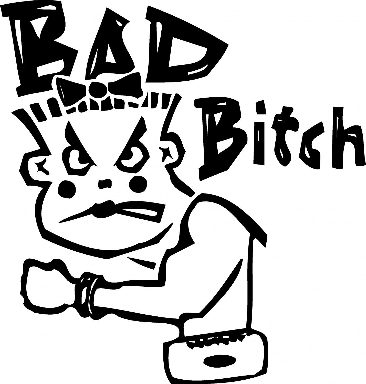BITCH BAD BITCH VINYL DECAL STICKER