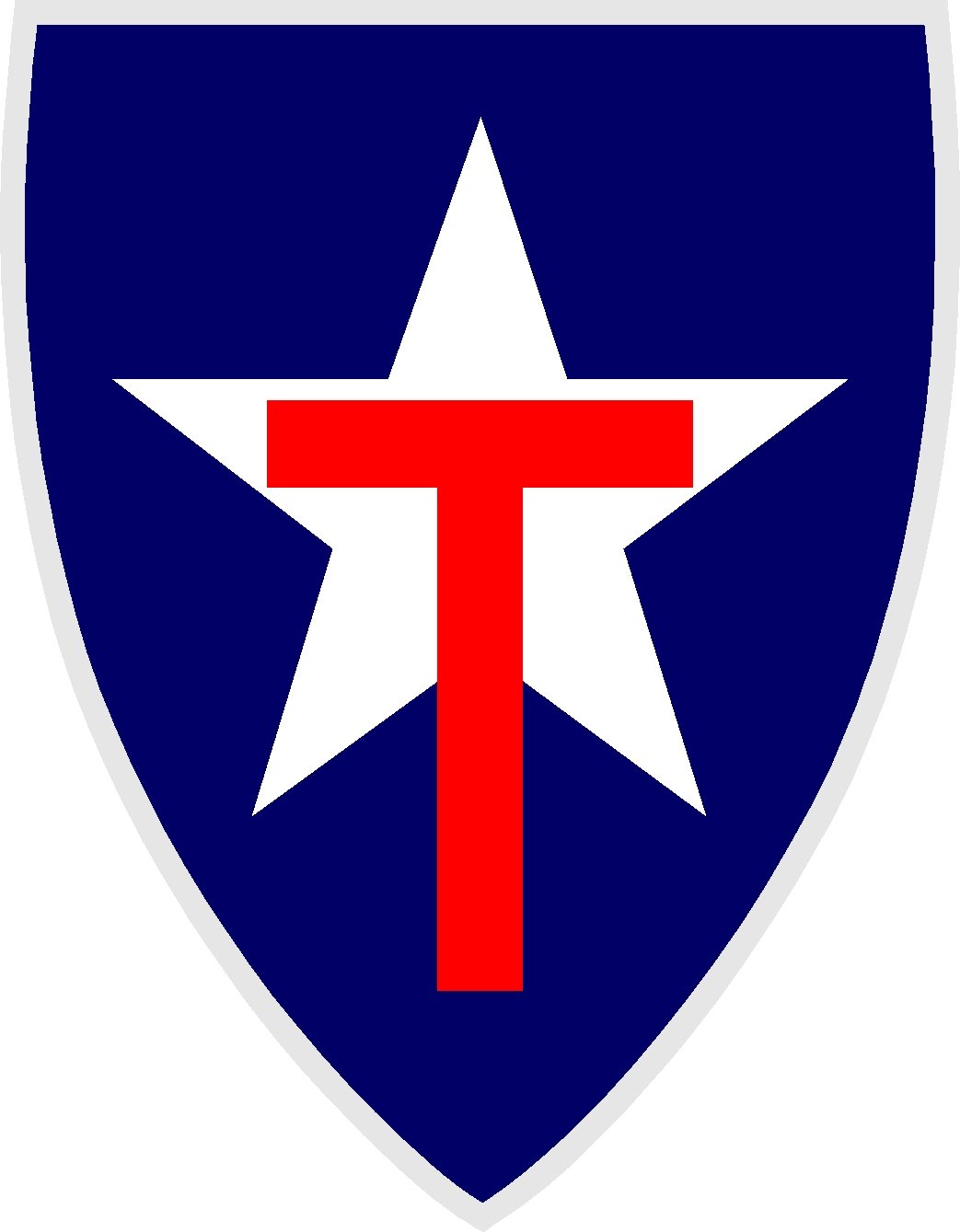 TEXAS STATE GUARD FULL COLOR VINYL DECAL STICKER APPROX 3.77" TALL X 2.9" WIDE