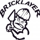 BRICKLAYER MASON STONEMASON STONE CUTTER VINYL DECAL STICKER