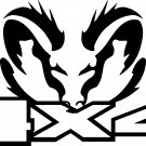dodge ram 4 x 4 vinyl decal sticker