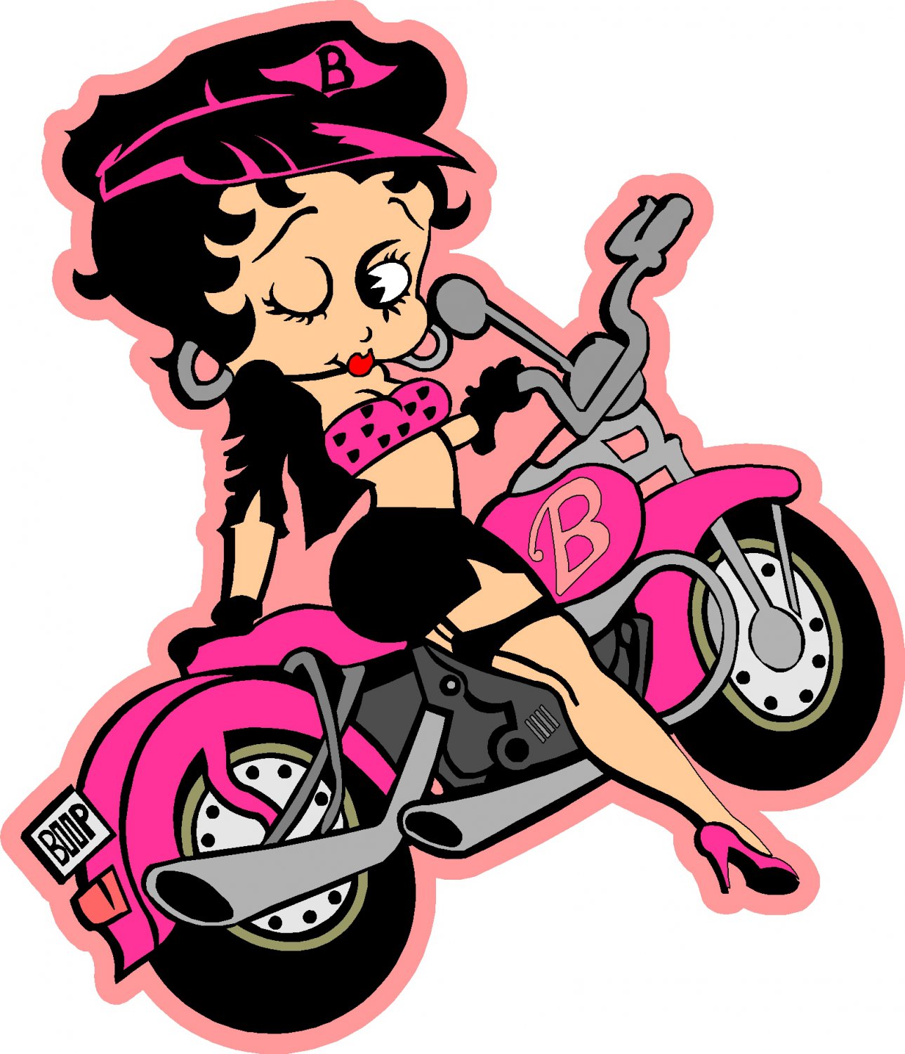 betty boop motorcycle coofee cup