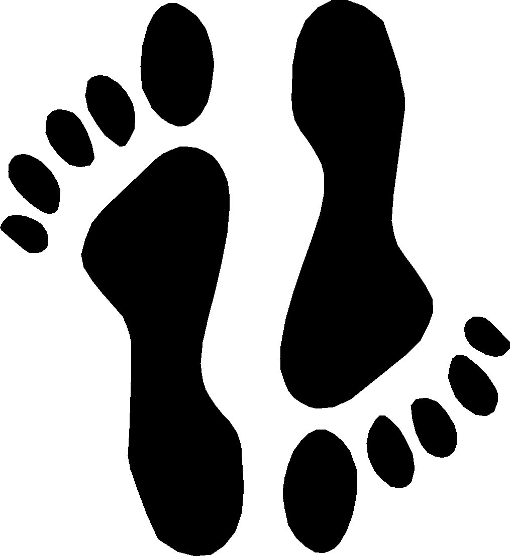 FEET FOOT SET EACH FOOT 6" TALL!! VINYL DECAL STICKER