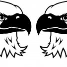 EAGLE HEAD VINYL DECAL STICKERS...PRICE IS FOR 2