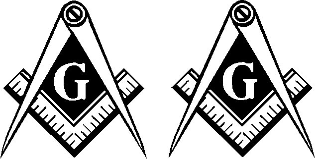 free mason g masonic mason vinyl decal sticker set of 2