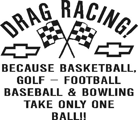 drag racing vinyl decal sticker