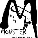 monster penis sexual staying power vinyl decal sticker almost 8" tall!