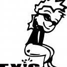 pee piss on ex husbands vinyl decal sticker