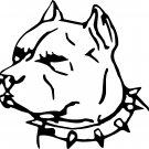 PIT BULL HEAD VINYL DECAL STICKERS...PRICE IS FOR 2