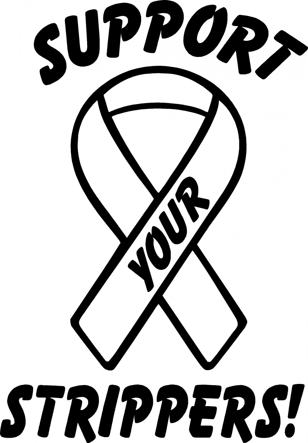 stripper table dance escort support vinyl decal sticker