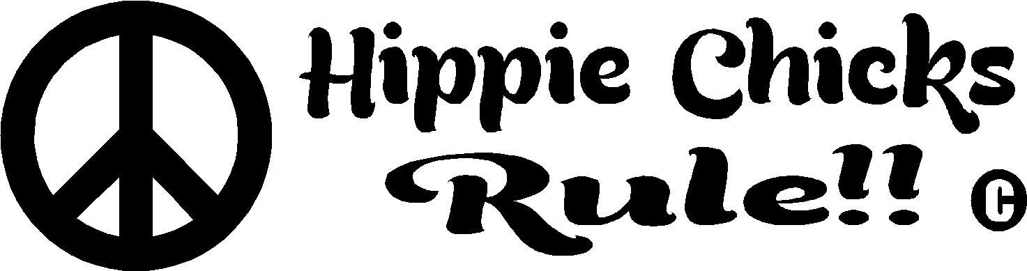 hippie hippy peace love woodstock chicks liberals rule vinyl Decal Sticker