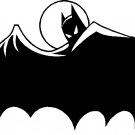 batman looking from behind cape vinyl decal sticker