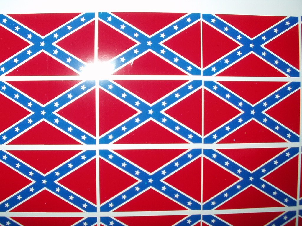 REBEL FLAG SET OF 4 1 9 X 1 25 VINYL DECAL STICKERS   558ba3dd53a10 284638b 