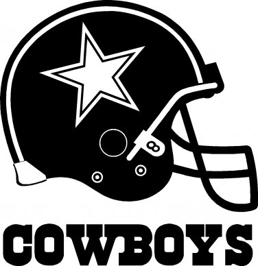 BKS-Dallas Stickers Cowboys Vinyl 8 White Decal Styling