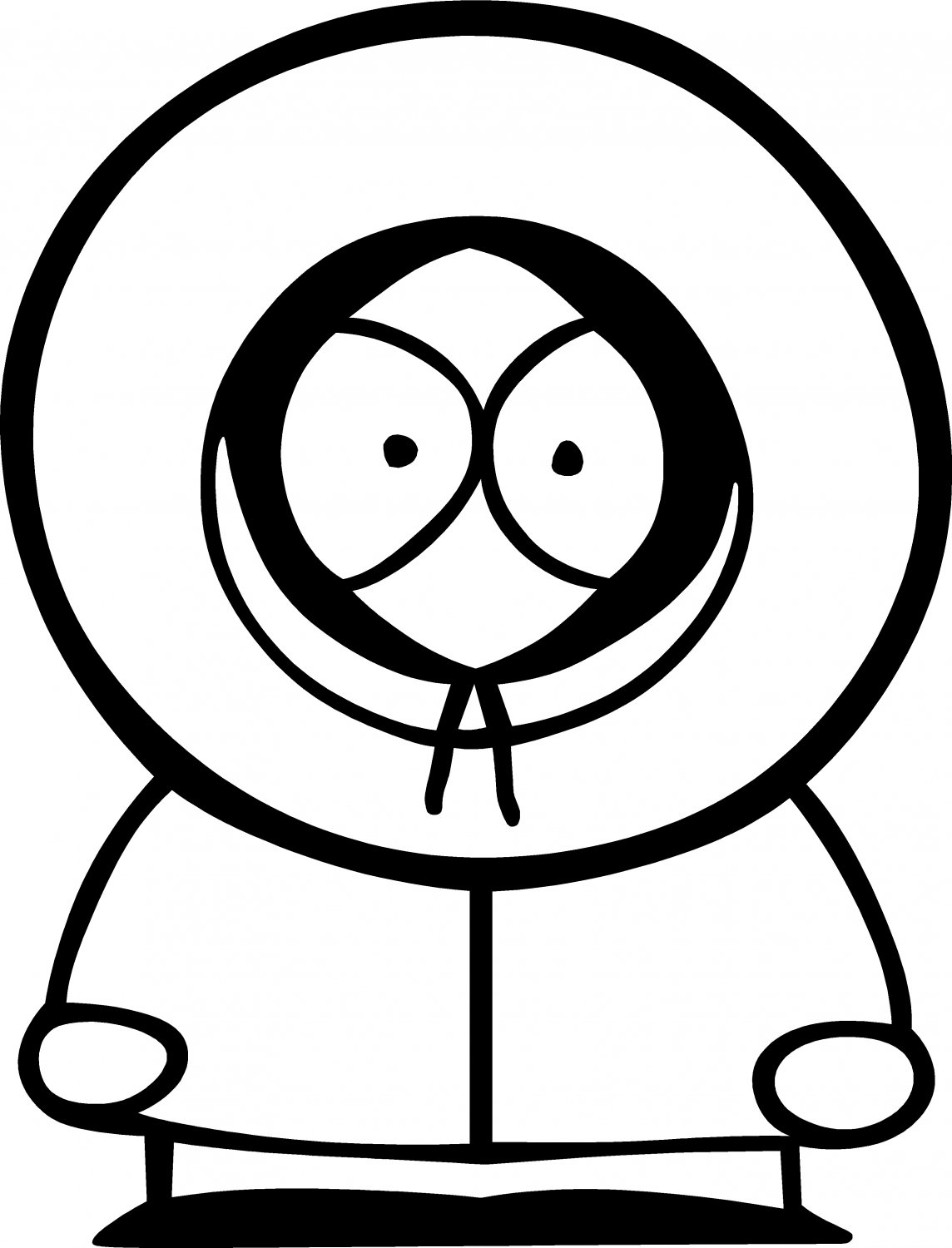 kenny from south park vinyl decal sticker