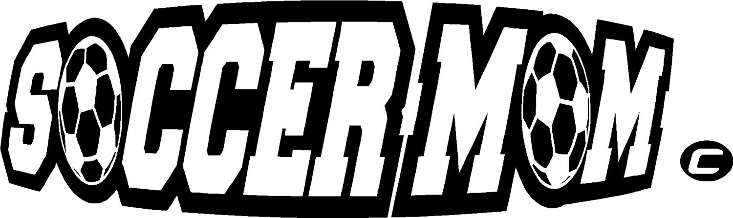 soccer mom vinyl decal sticker 9" wide!