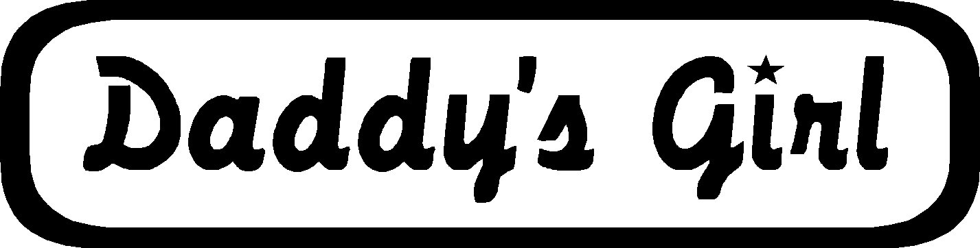 DADDY'S GIRL VINYL DECAL STICKER 8.5" WIDE!
