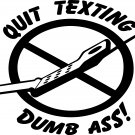 texting while driving safety vinyl decal sticker