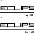 eclipse stereo by fujitsu ten vinyl decal  sticker 8.5" wide set of 2
