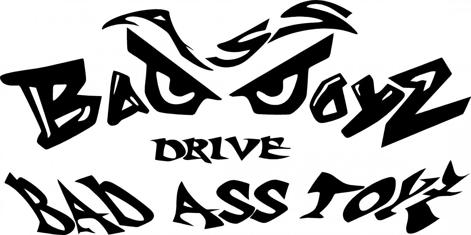 BAD ASS BOYS DRIVE BAD ASS TOYS VINYL DECAL STICKER