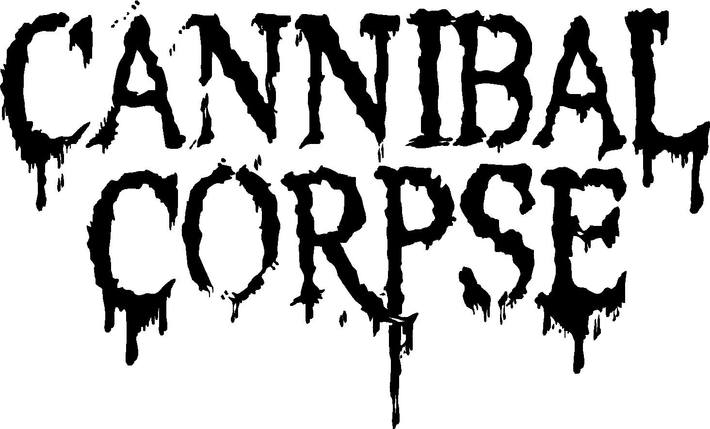 CANNIBAL CORPSE LOGO VINYL DECAL STICKER 8" WIDE!
