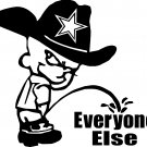 dallas cowboys pee piss on everyone else vinyl decal sticker