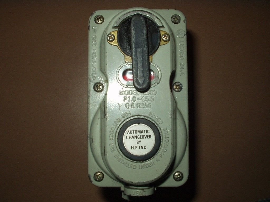 camper propane regulator automatic changeover h.p. inc ...