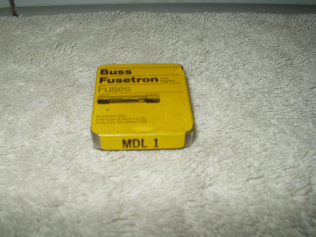 buss mdl 1 slow acting for inductive circuits lot of 3 ea total per order