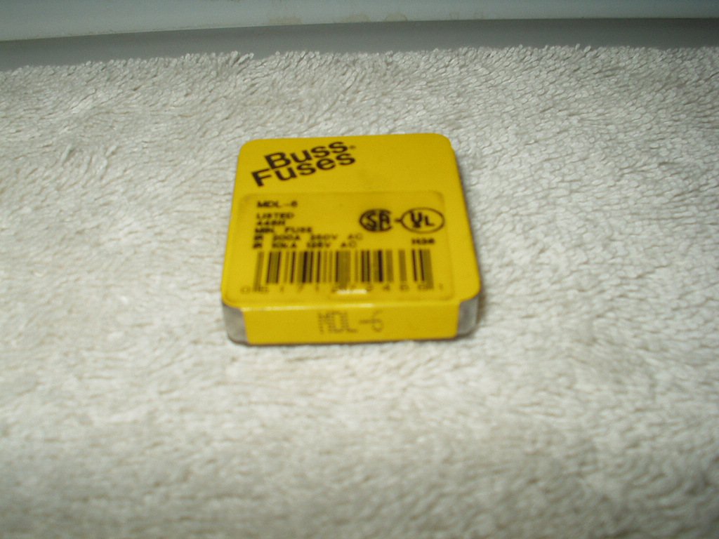 buss mdl 6 fuses slow blow for inductive circuits lot of 5 ea total per order