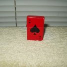 dehoo flip lighter gambler gambling casino poker red ace of spades windproof
