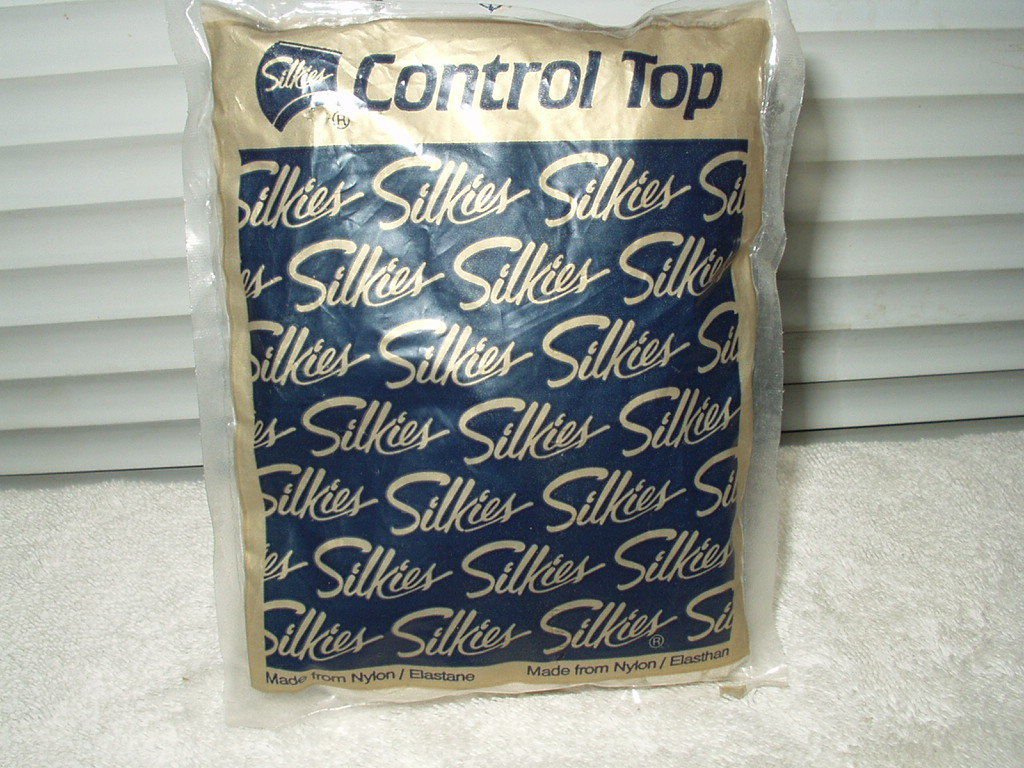 silkies control top pantyhose 729 medium-off white medium ivory 38-42 2-blanc